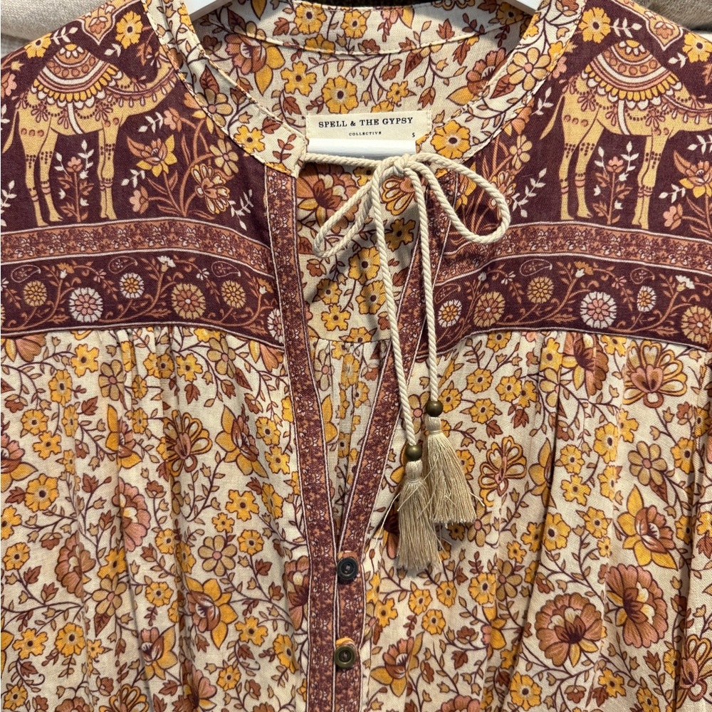 Spell & The Gypsy Sundown Paisley Print Romper - Picture 4 of 5